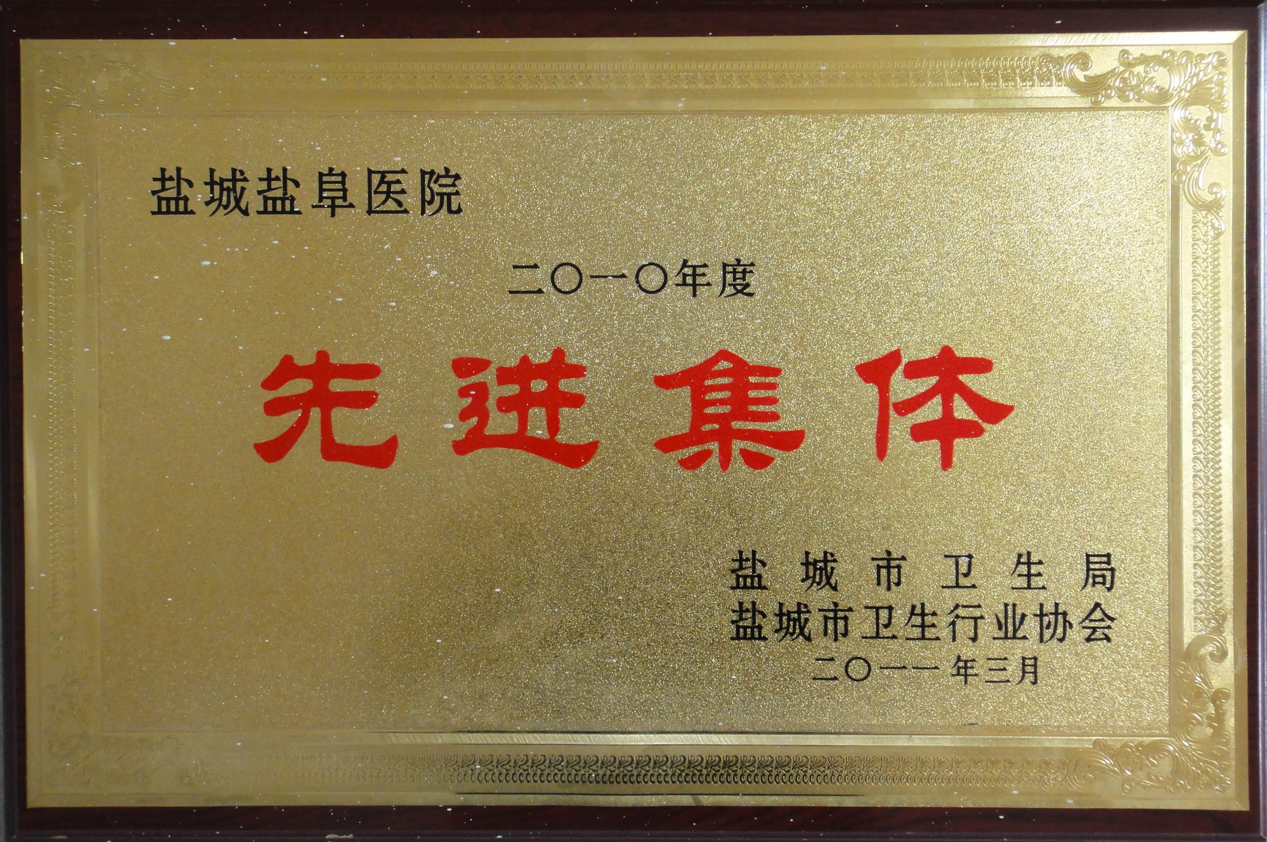 2010年度盐城市卫生行业先进集体